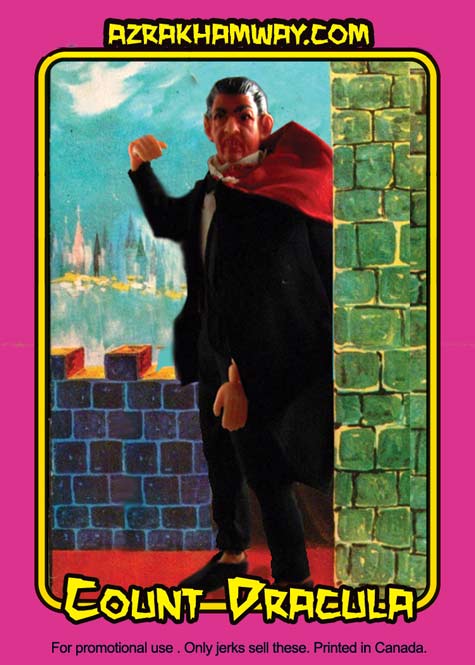 Azrak Hamway Dracula action figure trading card